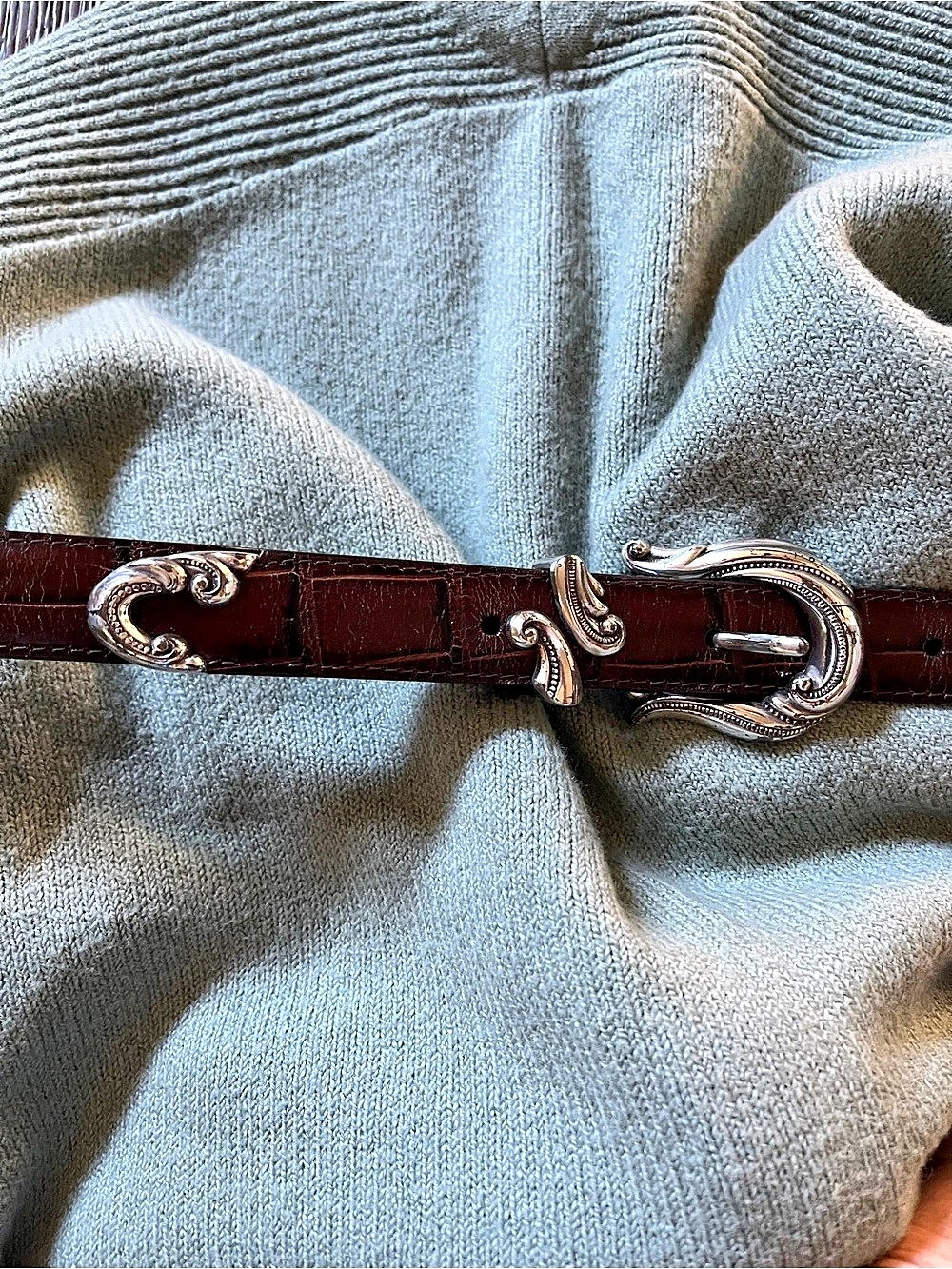 Brighton Brown Leather Belt Size M